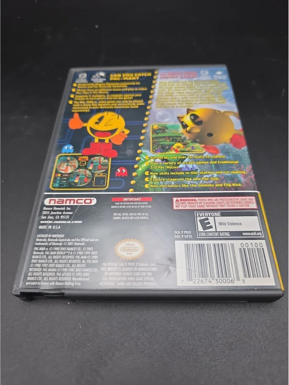 Pac-Man vs./Pac-Man World 2 Complete CIB Nintendo GameCube TESTED & WORKING